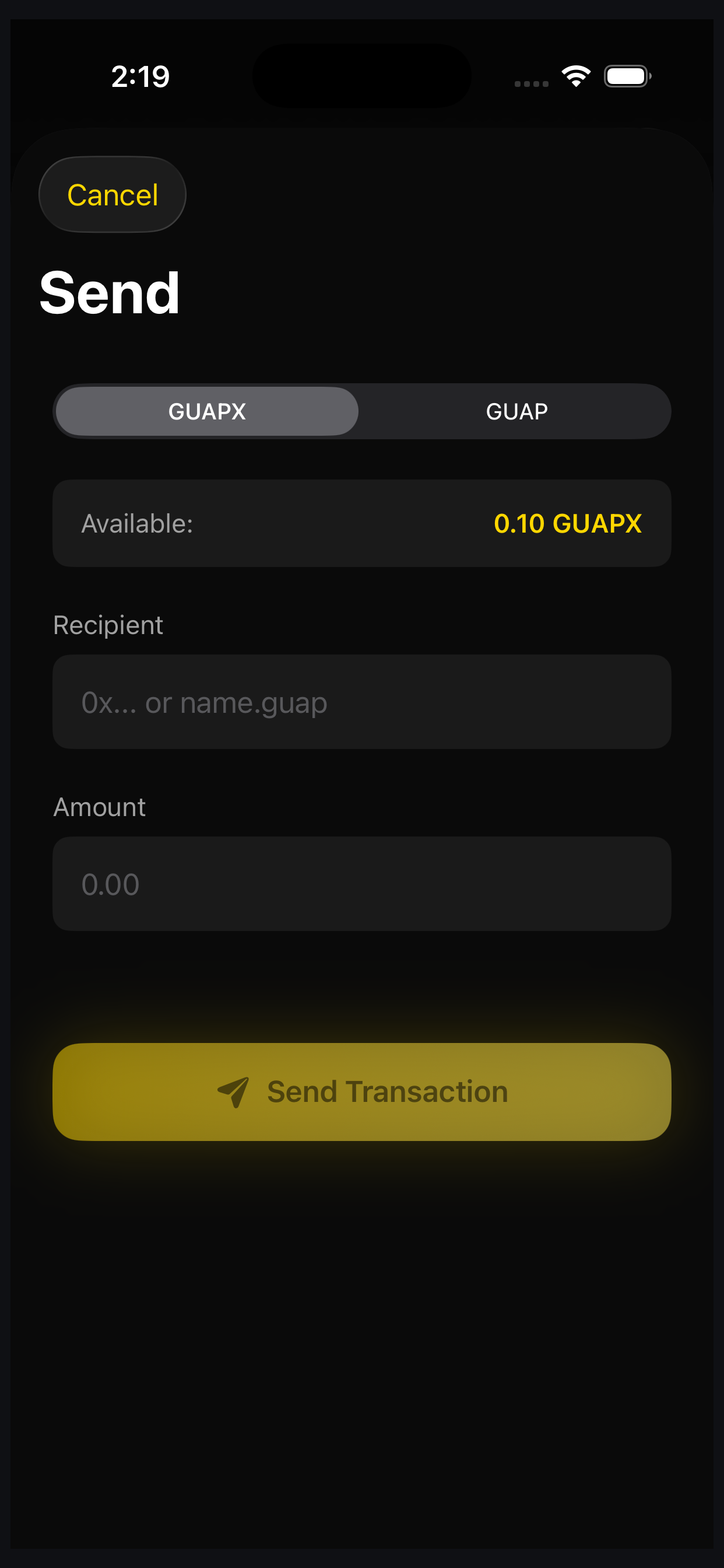Send Transaction